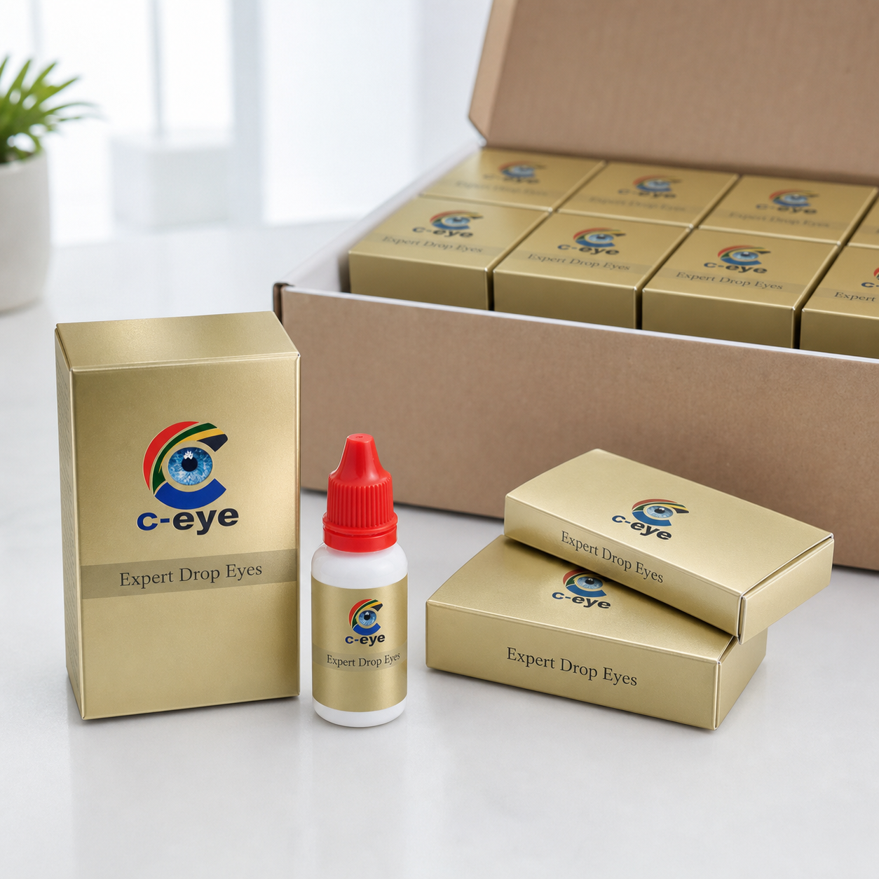 c-eye retail boxes prepared for export packaging