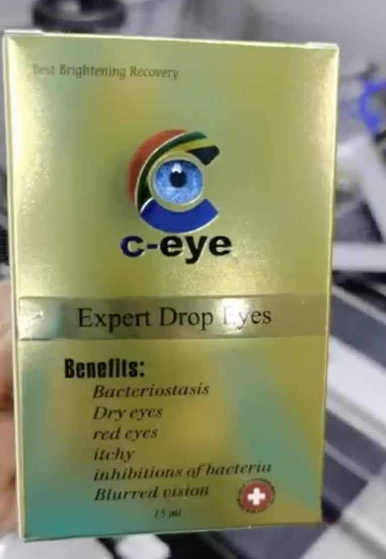 c-eye Expert Drop Eyes retail box close-up